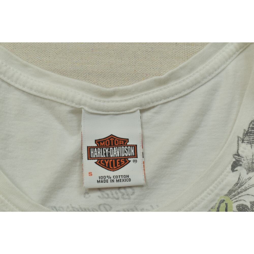 Harley-Davidson Women's Small White Short Sleeve T-Shirt Bud's Evansville IN - Picture 6 of 8